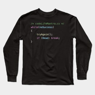 Code Life Mantra - C# Long Sleeve T-Shirt